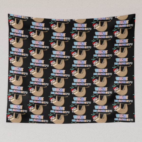 Item preview, Mr Sloth Say's Merry Fast Christmas Gift designed and sold by ZooStateofMind.