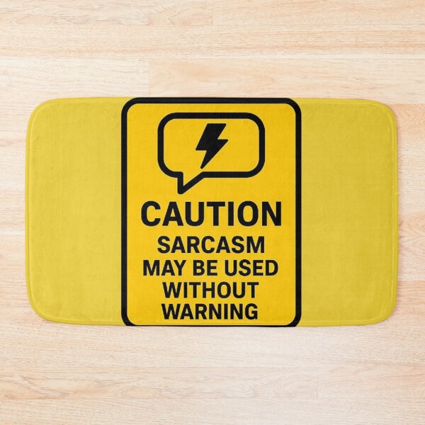 Item preview, Warning Sarcasm Label Design designed and sold by MiLaKK.
