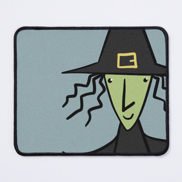 Item preview, Halloween Witch on her broomstick hand drawn art illustration designed and sold by Vintage Designs +.