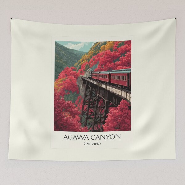 Item preview, Agawa Canyon Ontario Autumn | Scenic Railway Tour Art designed and sold by TuncGK.