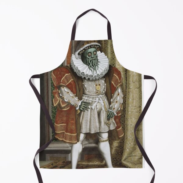 Item preview, The deep one a Creepy Lovecraftian citizen of Innsmouth portrait art designed and sold by Vintage Designs +.