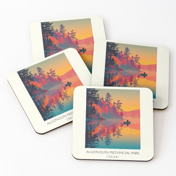 Item preview, Algonquin Provincial Park | Canoe Sunset Reflection Art designed and sold by TuncGK.