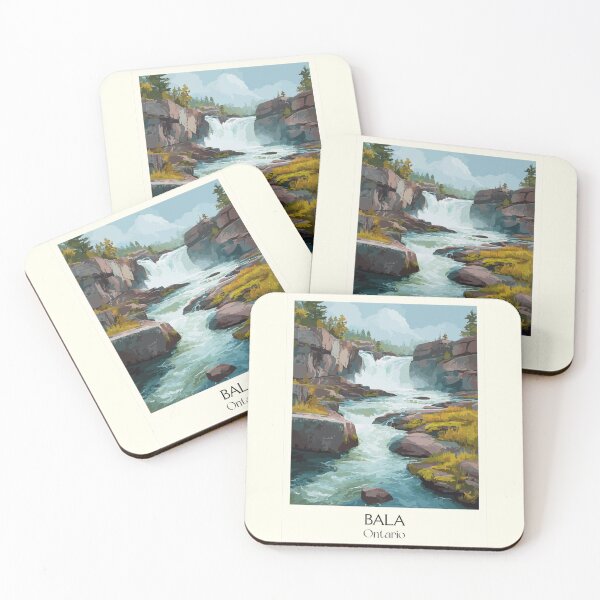 Item preview, Bala Ontario Waterfall | Muskoka Lakes Scenery Art designed and sold by TuncGK.