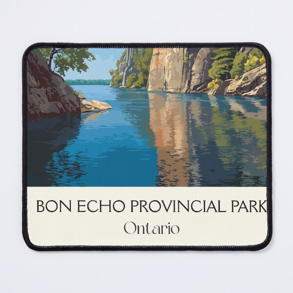 Item preview, Bon Echo Provincial Park | Mazinaw Rock Cliff Art Print designed and sold by TuncGK.