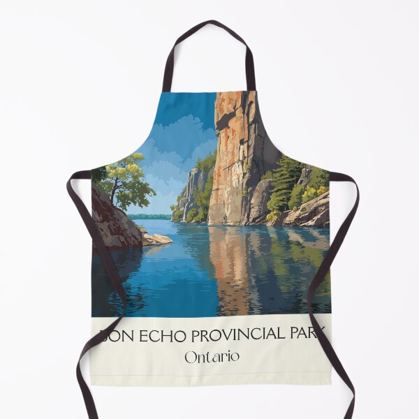 Item preview, Bon Echo Provincial Park | Mazinaw Rock Cliff Art Print designed and sold by TuncGK.