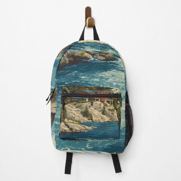 Item preview, Bracebridge Ontario Falls | Muskoka Town Scenery Art designed and sold by TuncGK.