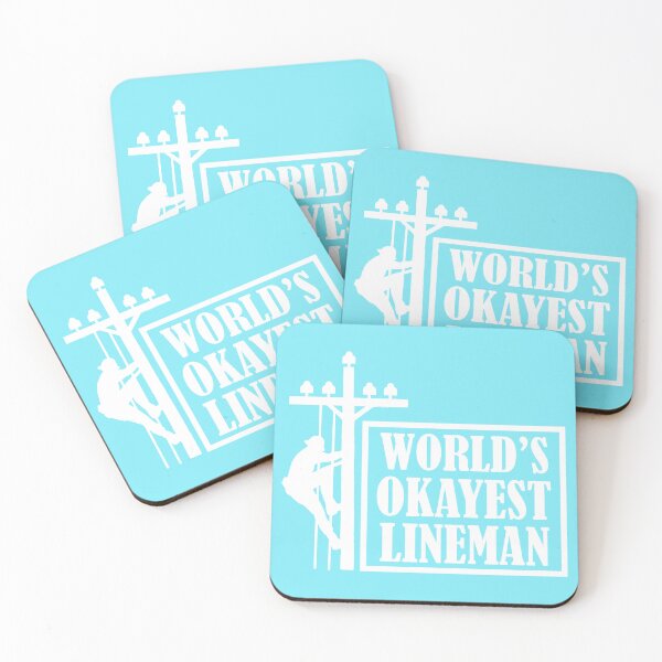 Item preview, World's Okayest Lineman, Lineman Quote designed and sold by DesignHouse07.