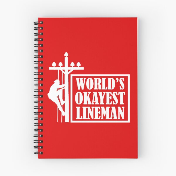 Item preview, World's Okayest Lineman, Lineman Quote designed and sold by DesignHouse07.