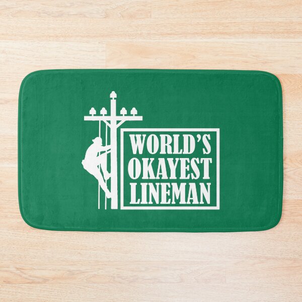 Item preview, World's Okayest Lineman, Lineman Quote designed and sold by DesignHouse07.