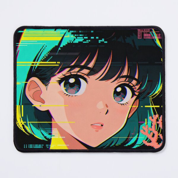 Item preview, Anime Glitch Art Aesthetic, 90s Data Corruption, VHS Error Core, Digital Memory Art designed and sold by Ditstyle.
