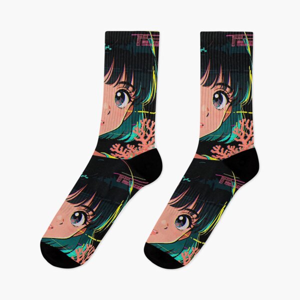 Item preview, Anime Glitch Art Aesthetic, 90s Data Corruption, VHS Error Core, Digital Memory Art designed and sold by Ditstyle.