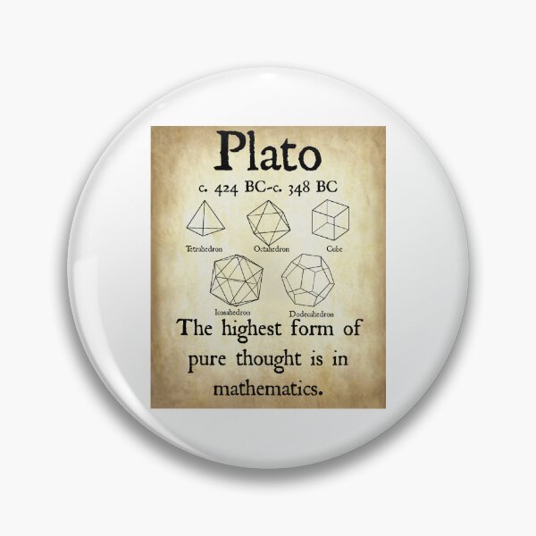 Artikelvorschau, Ein nerdiges Vintage-Zitat von Platon: Die höchste Form des reinen Denkens ist die Mathematik. (Mathematik- und Naturwissenschaftslehrer, schwarzer Text, Pergament) entworfen und verkauft von MathWare MathClips.