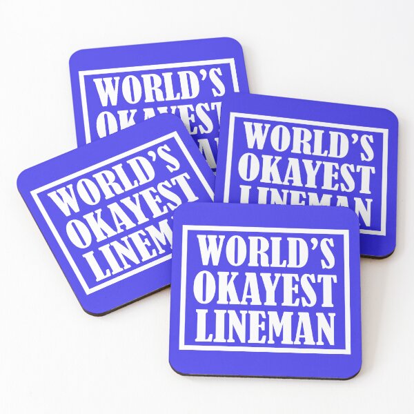 Item preview, World's Okayest Lineman, Lineman Quote designed and sold by DesignHouse07.