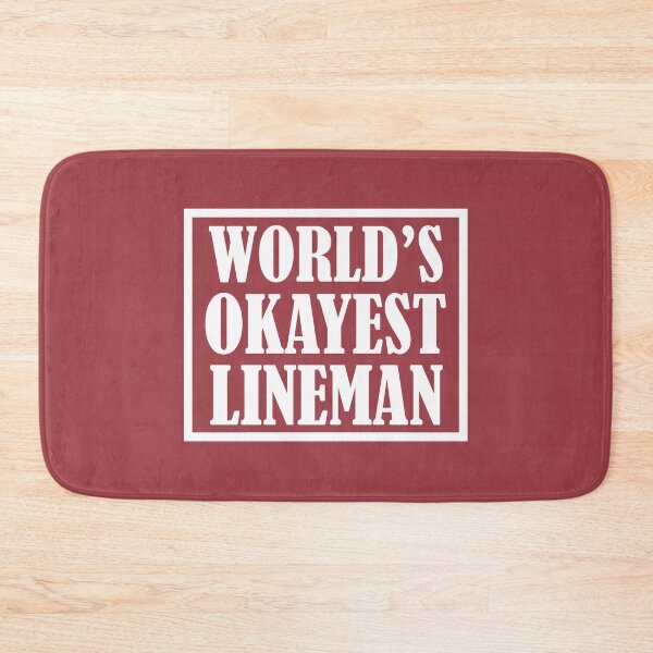 Item preview, World's Okayest Lineman, Lineman Quote designed and sold by DesignHouse07.