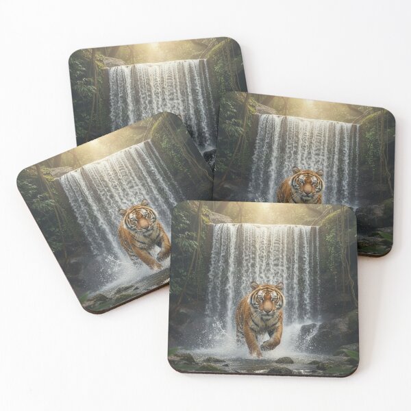 Item preview, Cascading Tiger designed and sold by 3free3street - Neon & Graffiti Digital Art.