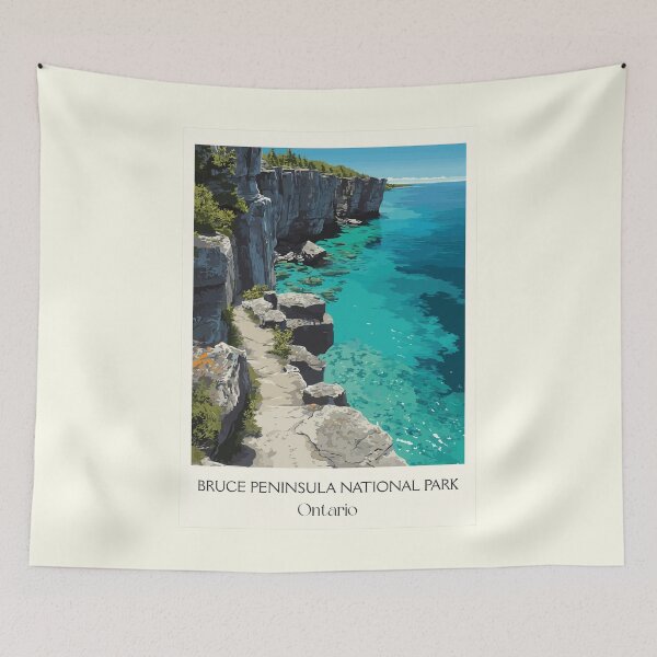 Item preview, Bruce Peninsula National Park | Grotto Seascape Art Print designed and sold by TuncGK.