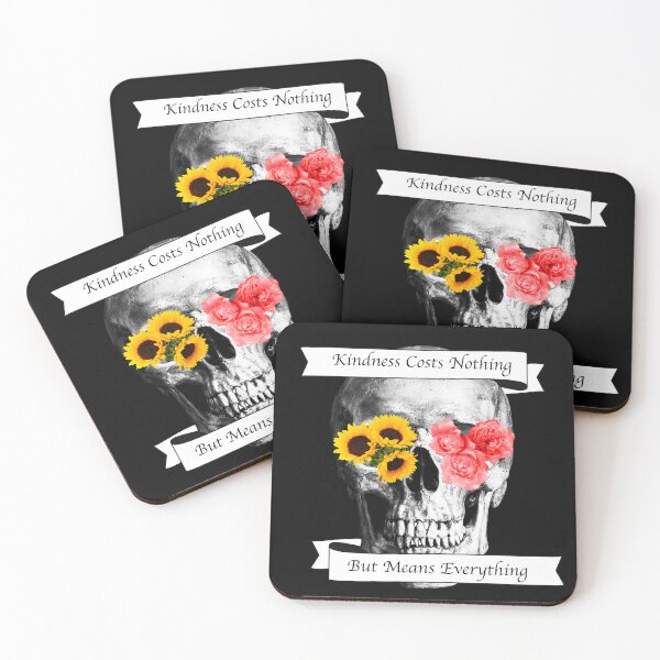 Item preview, Skull Sunflower, Kindness Cost Nothing Tee designed and sold by WrenAnders.