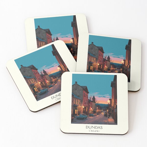 Item preview, Dundas Ontario Valley Town | Historic Downtown at Twilight designed and sold by TuncGK.