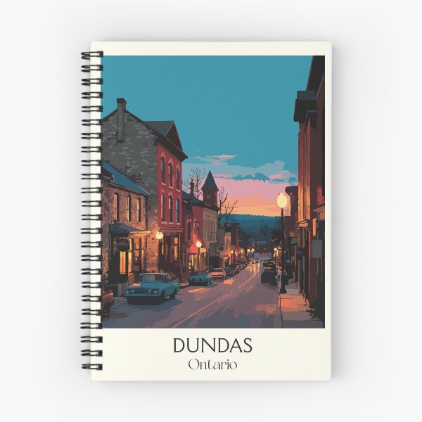 Item preview, Dundas Ontario Valley Town | Historic Downtown at Twilight designed and sold by TuncGK.
