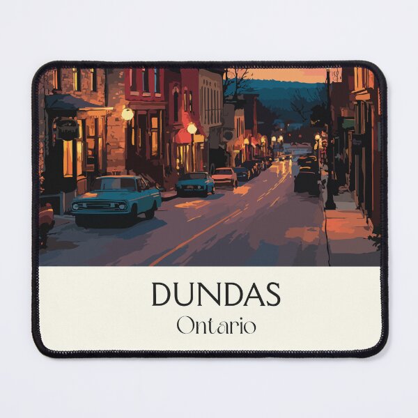 Item preview, Dundas Ontario Valley Town | Historic Downtown at Twilight designed and sold by TuncGK.