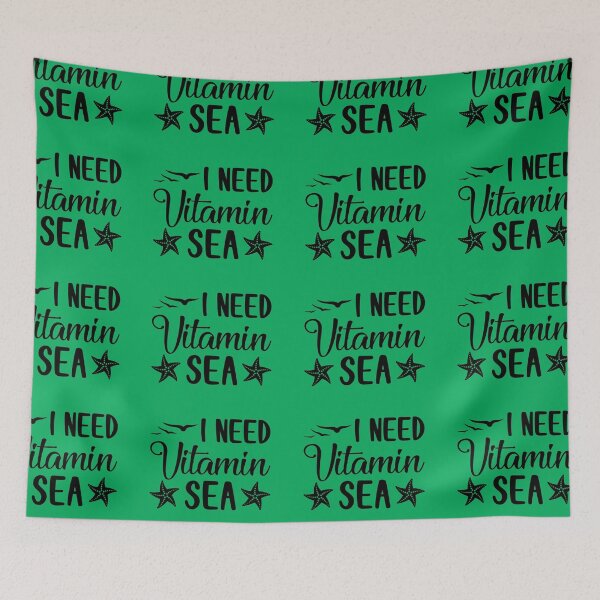 Item preview, I Need Vitamin Sea funny quote slogan designed and sold by DesignHouse07.
