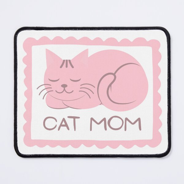 Item preview, Cute Pink Cat Mom Sleeping Cat designed and sold by JozaneHouse.