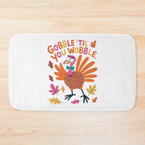 Item preview, Gobble Til You Wobble, Thanksgiving Collection designed and sold by RedCircleArt.