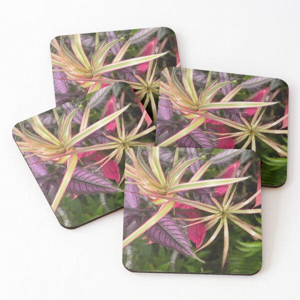 Item preview, Tropical Pink and Green Foliage designed and sold by TrisaThyme.