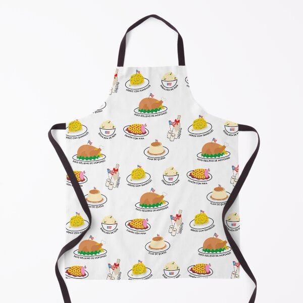 Item preview, Puerto Rico Thanksgiving Food Turkey Mofongo Coquito Flan Rice Potatoes Pineapple Ham designed and sold by byDarling.