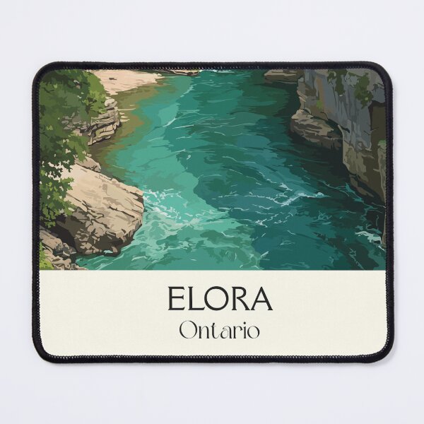 Item preview, Elora Ontario Gorge | Historic Limestone Village Art Print designed and sold by TuncGK.
