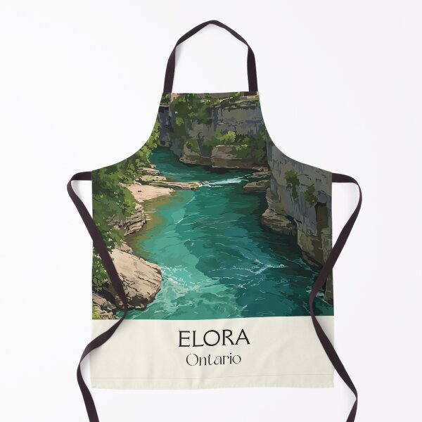 Item preview, Elora Ontario Gorge | Historic Limestone Village Art Print designed and sold by TuncGK.