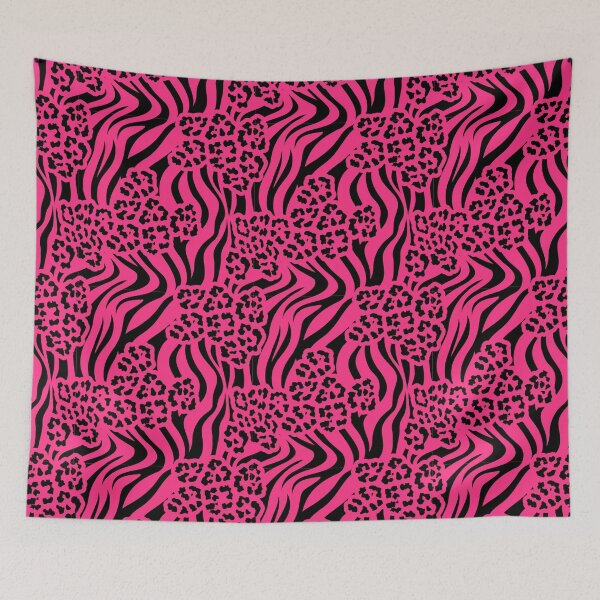 Item preview, mcbling series 4 animal print black on hot pink designed and sold by quinnhopp.