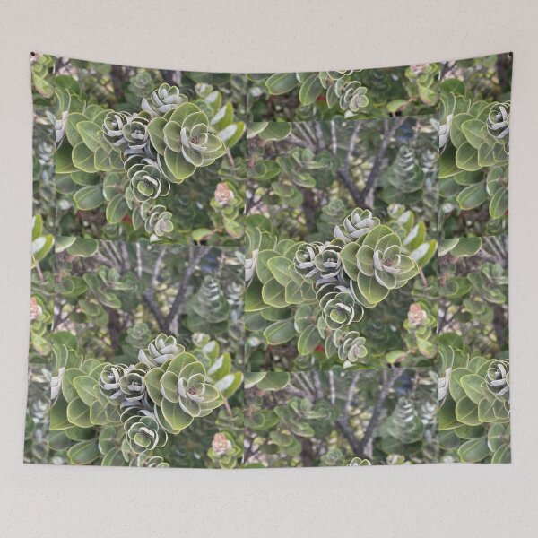 Item preview, ʻŌhiʻa Lehua Green Spiral Leaves designed and sold by TrisaThyme.