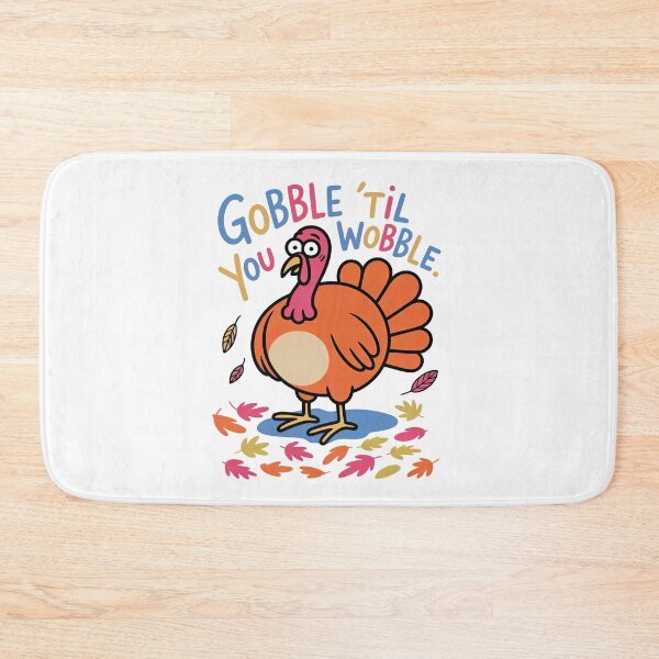 Item preview, Gobble Til You Wobble, Thanksgiving Collection designed and sold by RedCircleArt.