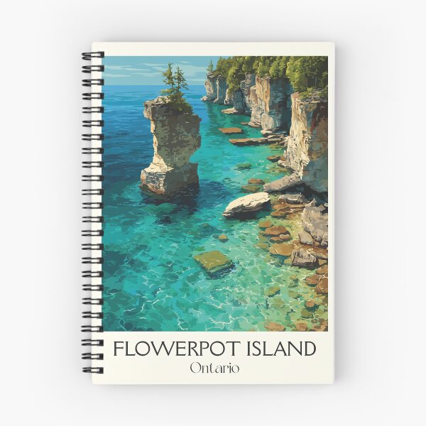 Item preview, Flowerpot Island Ontario | Georgian Bay Sea Stacks Art designed and sold by TuncGK.