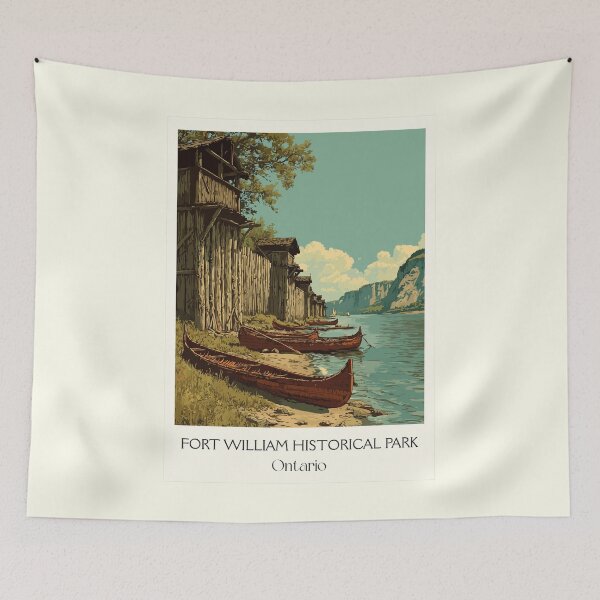 Item preview, Fort William Historical Park | Fur Trade Era Fort Art designed and sold by TuncGK.