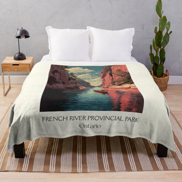 Item preview, French River Ontario | Canadian Heritage River Art Print designed and sold by TuncGK.
