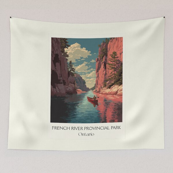 Item preview, French River Ontario | Canadian Heritage River Art Print designed and sold by TuncGK.