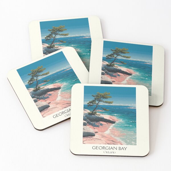 Item preview, Georgian Bay Ontario | Windswept Pine Landscape Art designed and sold by TuncGK.