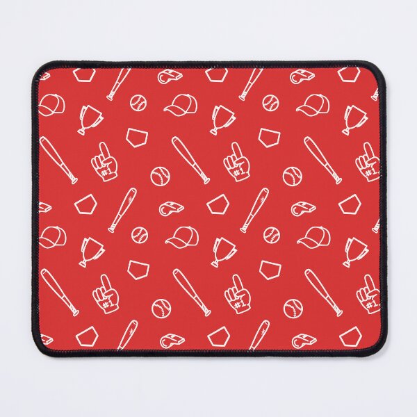 Item preview, Baseball Theme, Fan Pattern. Red base designed and sold by ClearAndHappy.
