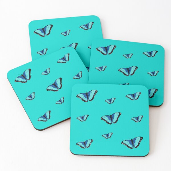 Item preview, Blue morpho butterflies designed and sold by Leapingdoe.