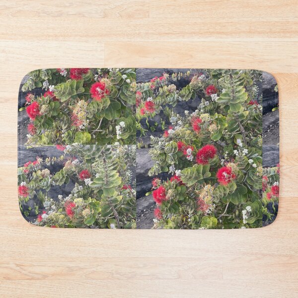 Item preview, ʻŌhiʻa Lehua Red Blossoms Hawaii designed and sold by TrisaThyme.