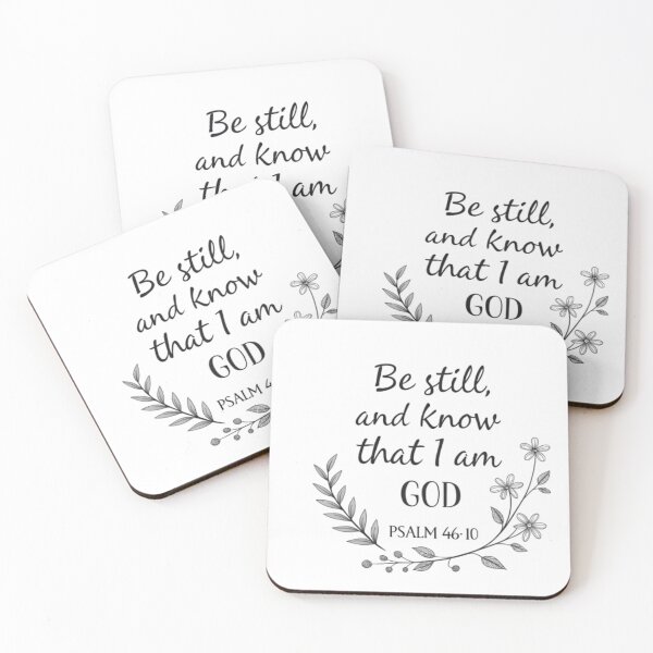 Item preview, Be Still and Know - Minimalist Bible Verse Design designed and sold by The Pawffee Shop.