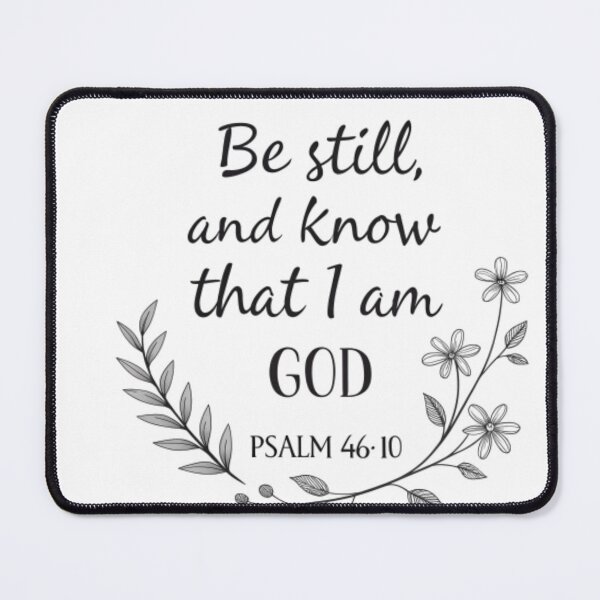 Item preview, Be Still and Know - Minimalist Bible Verse Design designed and sold by The Pawffee Shop.