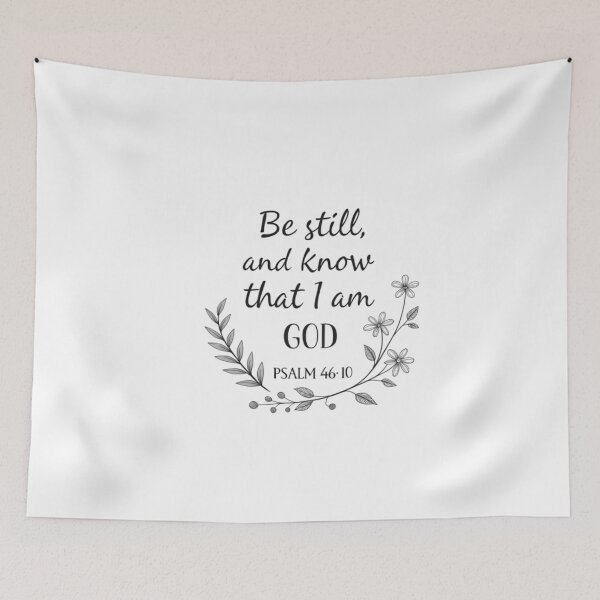 Item preview, Be Still and Know - Minimalist Bible Verse Design designed and sold by The Pawffee Shop.
