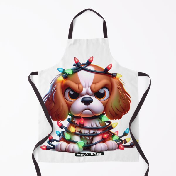 Item preview, Blenheim King Charles Cavalier in Holiday Lights designed and sold by Angry Critters.