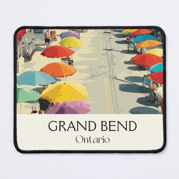 Item preview, Grand Bend Ontario | Vibrant Beach Town Main Street Art designed and sold by TuncGK.