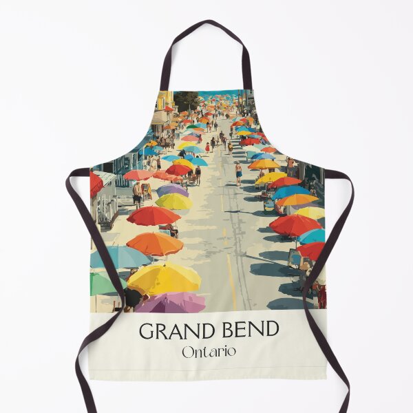 Item preview, Grand Bend Ontario | Vibrant Beach Town Main Street Art designed and sold by TuncGK.