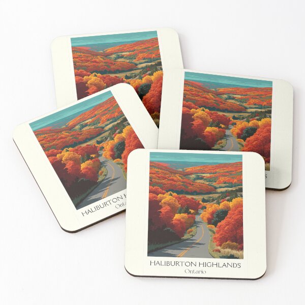 Item preview, Haliburton Highlands Ontario | Scenic Autumn Drive Art designed and sold by TuncGK.