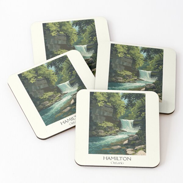 Item preview, Hamilton Ontario Waterfall | Niagara Escarpment Scenery Art designed and sold by TuncGK.